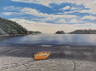 Acrylic painting titled TAKING FIVE for sale- POA