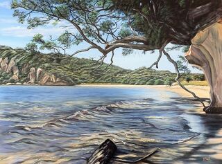 Landscape painting titled HOLDING ON for sale-POA