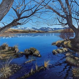Landscape painting titled SUNNY SHADOWS-SOLD