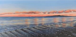Acrylic painting titled EVENING GLOW