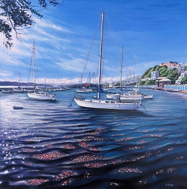 Taking It Easy-Wellington A3+ size Print