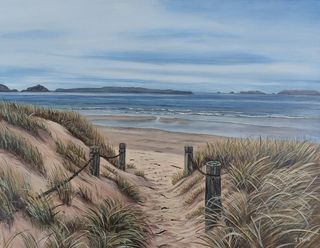 Landscape painting titled PERFECT VIEW for sale - SOLD
