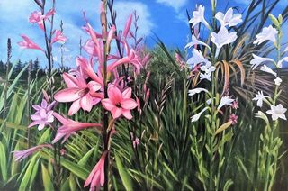 Acrylic painting titled BOLD & BEAUTIFUL