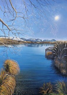 Landscape painting titled ILLUMINATE $2700.00