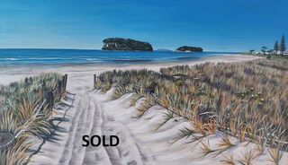 Landscape painting titled PURE BLISS
